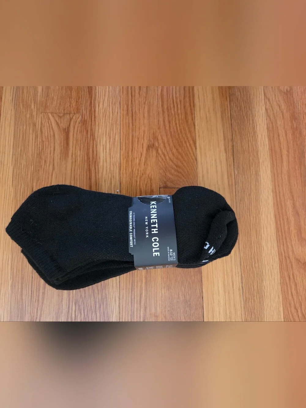 Kenneth Cole Men’s Low Cut Black Athletic Socks - 6 Pack